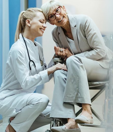 happy patient after choosing a medicare plan